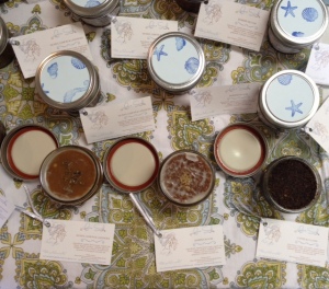 Updated packaging. From left to right: Honey/Lemon/Lavender, Jasmine Bloom, Coffee & Cloves